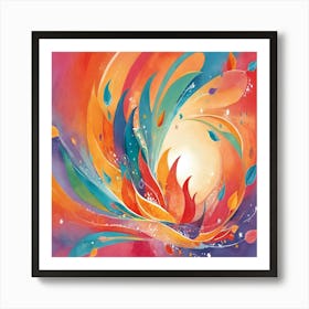 Flames Of Life Art Print