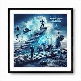 Stairway To The Future Art Print