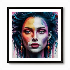 Portrait Of A Woman 13 Art Print