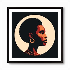 Portrait Of African Woman 1 Art Print