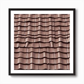 Brown Tile Roof Art Print