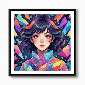 Anime Girl Art Print