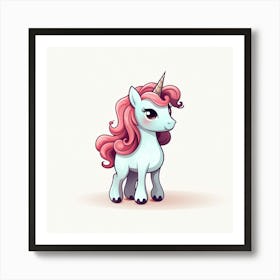 Cute Unicorn 152 Art Print