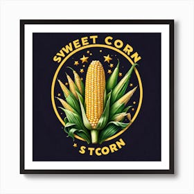 Sweetcorn As A Logo (15) Art Print