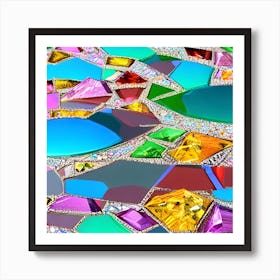 Mosaic Tile Background Art Print