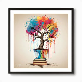 Tree Of Books Art Print