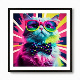 Cat In Sunglasses 5 Art Print