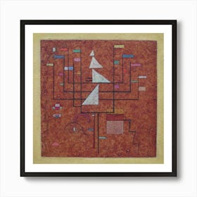 Wassily Kandinsky - Yellow Border 1930. Russian Painter, Famous Painter, Famous Artist, Famous Painting, Abstract Art, Abstract Painting, Abstraction, Geometric Elements Art Print