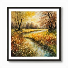 Autumn In The Countryside Art Print