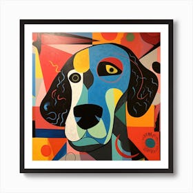 Abstract Dog 1 Art Print