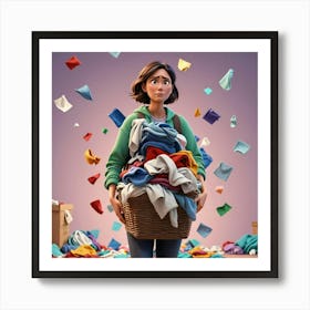 Laundry Day Art Print