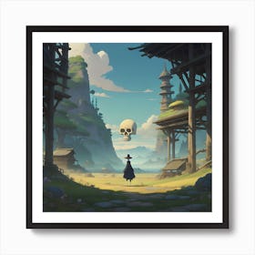 Skull S Solitude 2 Art Print