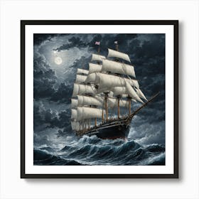 moody seas 12 Art Print