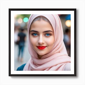 Muslim Woman In Hijab Poster