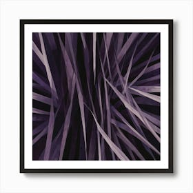 Purple Grass Art Print