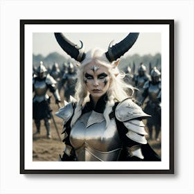 Dragon Woman Warrior 1 Art Print