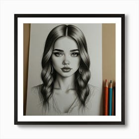 Portrait Of A Girl 2 Art Print