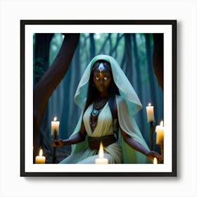 Witch In The Woods 1 Art Print