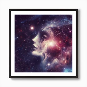 She is made of stars  Art Print