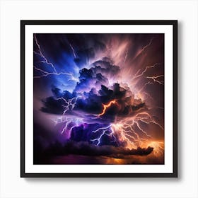 Lightning Storm 5 Art Print