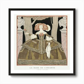 La Rose De L Infante Costume, De Worth From Gazette Du Bon Ton Art Print