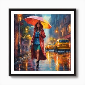 Rainy Night 1 Art Print