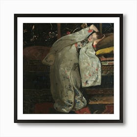 Asian Woman Sleeping Art Print