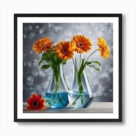 Flowers In Vases Art Print