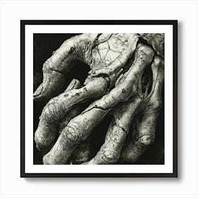 Hands Of The Dead Art Print