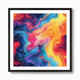 Abstract Aura (10) Art Print