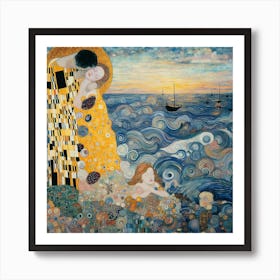 Kiss By Gustav Klimt 4 Art Print