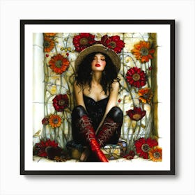 Sitting Pretty - Pretty On Purpose Art Print