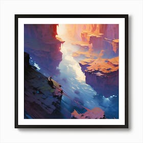 Aeon Canyon Art Print