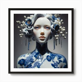 Chinese Porcelain Mannequin Art Print