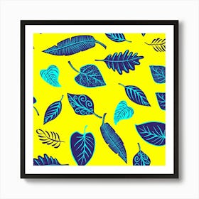 Leaves Pattern Picture Detail 1 Art Print