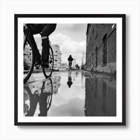 Canal Path In London Art Print