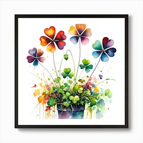 Four Leaf Clover 2 Art Print