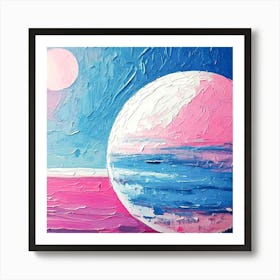 Pink Moon 1 Art Print