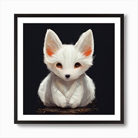 White Fox 1 Art Print