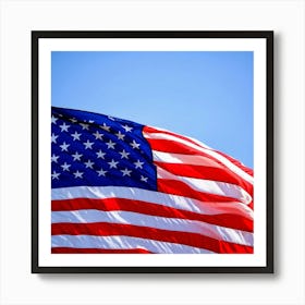 American Flag Ripple Effect In Closeup Stripes And Stars Representing Julys Pride And Nations Loy (1) 2 Art Print