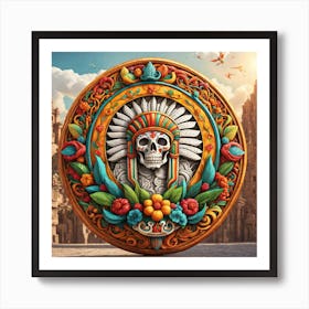 Day Of The Dead Skull 119 Art Print