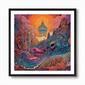 Psychedelic Painting Art Print