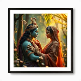 Lord Krishna 8 Art Print