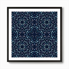 Abstract geometric symmetric mosaic pattern 3 Art Print