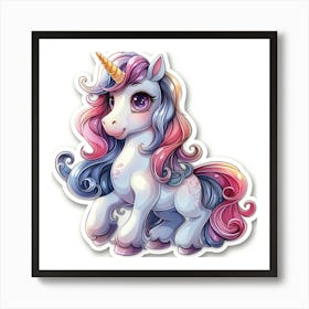 Unicorn Sticker 140 Art Print