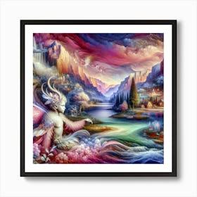 Angels In The Sky Art Print