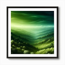 Landscape Painting 13 Art Print