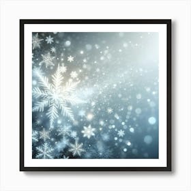 Snowflakes Background Poster