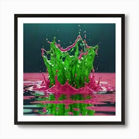 Splashing Water 5 Art Print