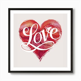 Love Heart Art Print